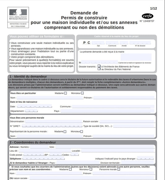 📐 Dossier Sur Mesure – Projet neuf / Extension importante